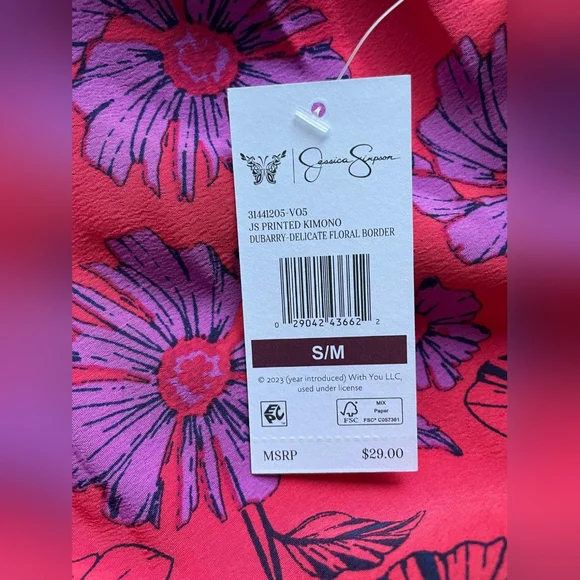 Jessica Simpson Floral Kimono - Picture 9 of 9